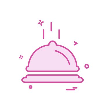 Gıda simgesi tasarım vektörü