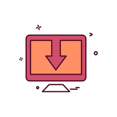 Bilgisayar simgesi tasarım vektörü