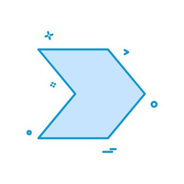 Doğru simgesi tasarım, renkli vektör çizim