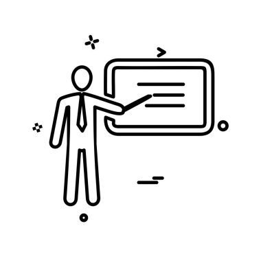 Sunu simgesi tasarım, renkli vektör çizim