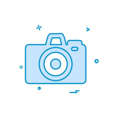 Kamera simgesi tasarım vektörü