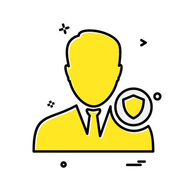 Avatar erkek simge tasarım vektörü