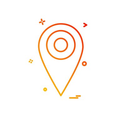 Navigasyon simgesi tasarım vektörü