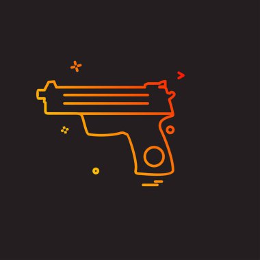 Silah simge tasarlamak vektör 