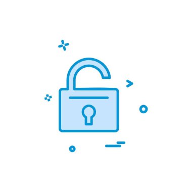 Simge tasarlamak vektör kilitli