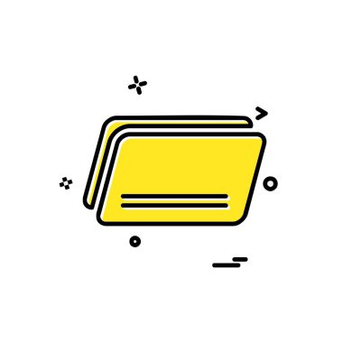 Klasör simge tasarlamak vektör