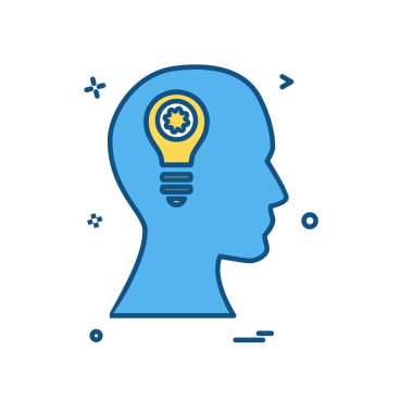 Fikir simge tasarlamak vektör