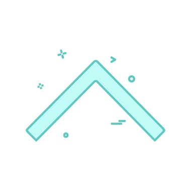 Yukarı ok simgesi tasarım vektörü