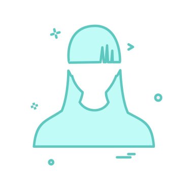 Kadın simge tasarlamak vektör