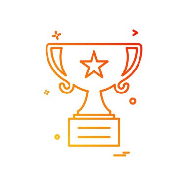 Ödül simgesi tasarım vektörü