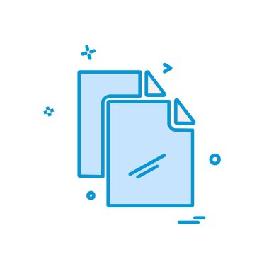 Dosya simgesi tasarım vektörü