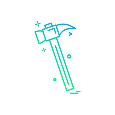 Simge vektör tasarımı çekiç