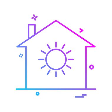 Ev simgesi tasarım vektörü 