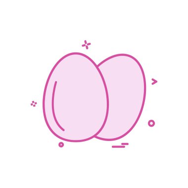 Yumurta simge tasarlamak vektör