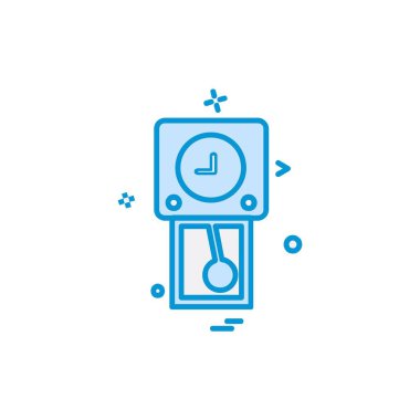 Saat simgesi tasarımı, vektör çizim