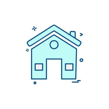 Ev simgesi tasarım vektörü 