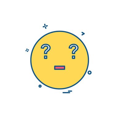 Emoji simgeleri tasarım vektörü 