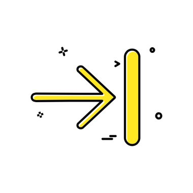 Doğru simgesi tasarım, renkli vektör çizim