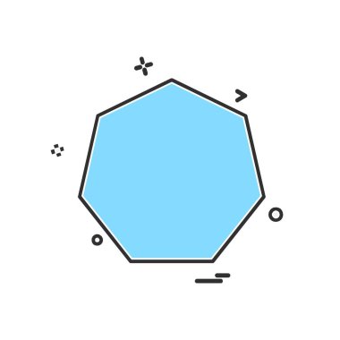 Pentagon simge tasarım vektörü