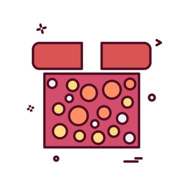Giftbox simge tasarlamak vektör
