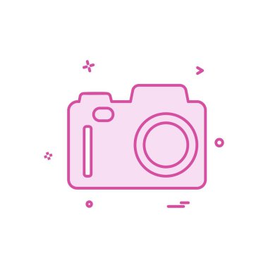 Kamera simgesi tasarım vektörü