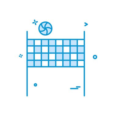 volleybal simge vektör tasarımı