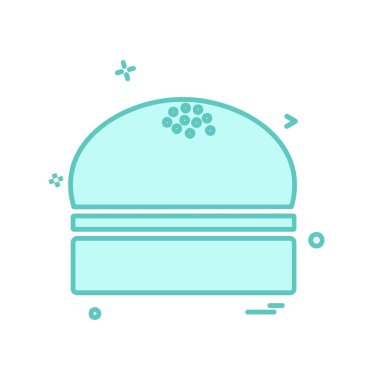 Gıda simgesi tasarım vektörü