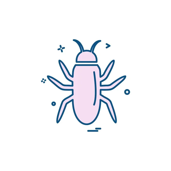 Insectes Vecteur Conception Icône — Image vectorielle