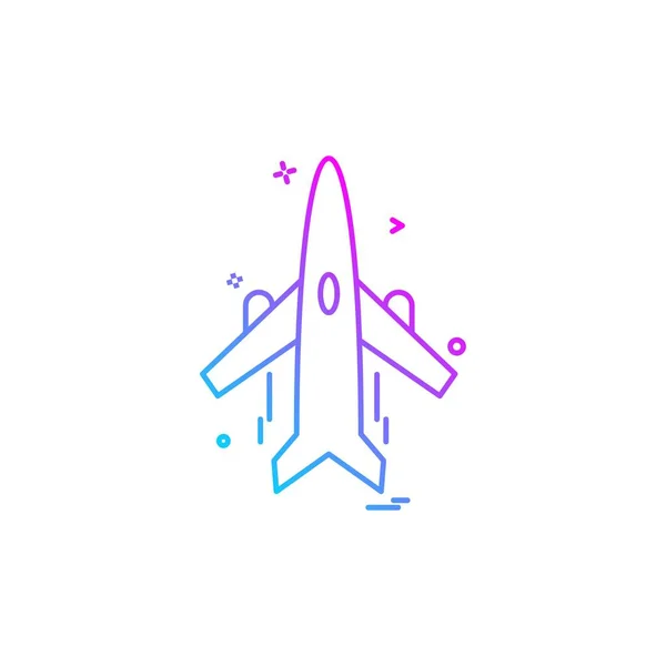 Aeroplane Icon Design Vector — 스톡 벡터