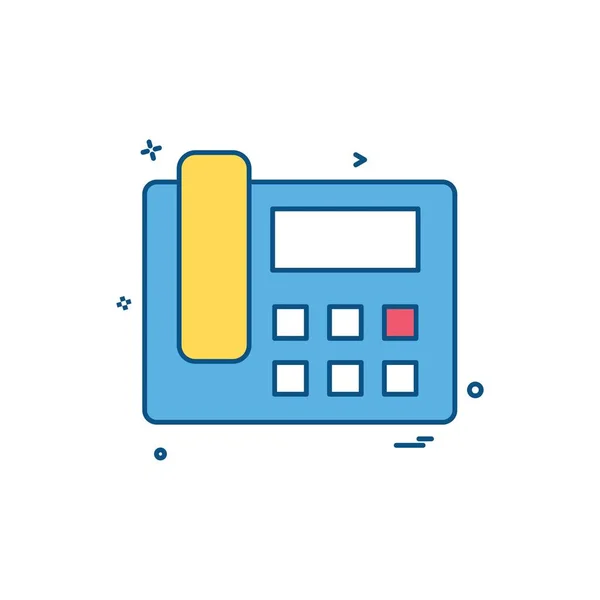 Telefon Sound Voice Icon Vektor Design — Stockvektor