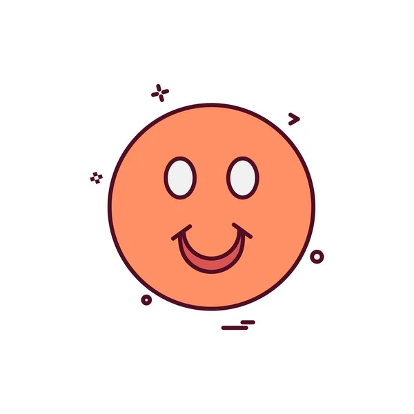 Emoji Pictogram Ontwerp Kleurrijke Vectorillustratie — Stockvector