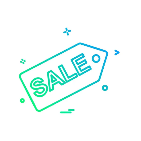 Sale Tag Icon Design Vector Illustration — Stock Vector