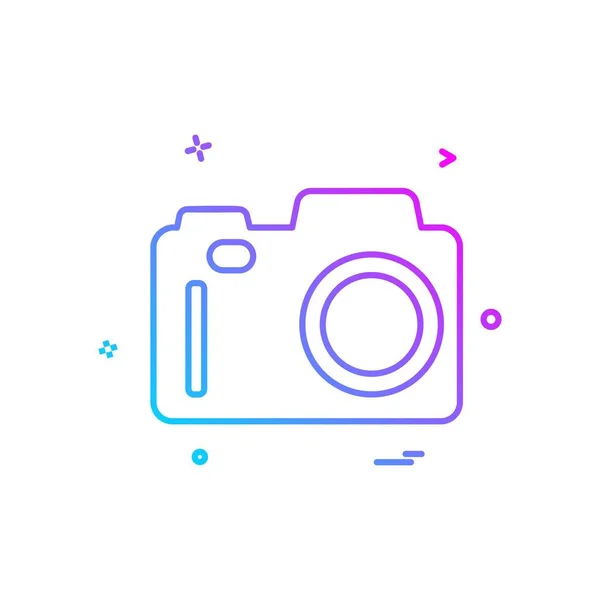 Camera Icon Design Vector — Stock Vector