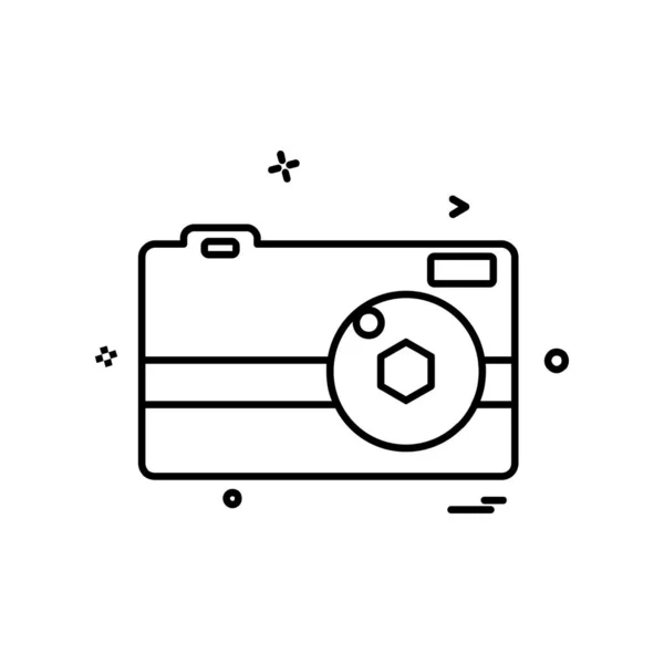Vektor Návrhu Ikon Fotoaparátu — Stockový vektor