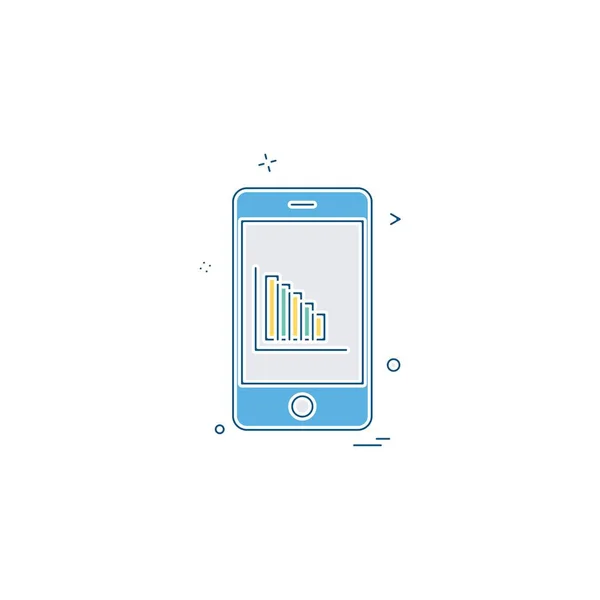 Ilustracja Inteligentny Telefon Ikona Projekt Wektor — Wektor stockowy