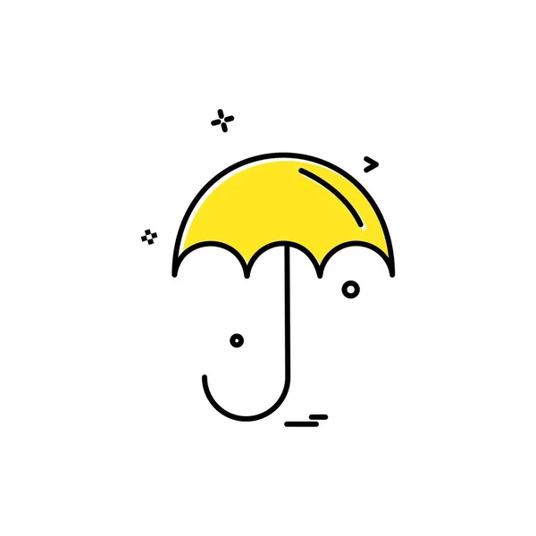 Umbrella Icon Design Vector Illustration — Stock Vector