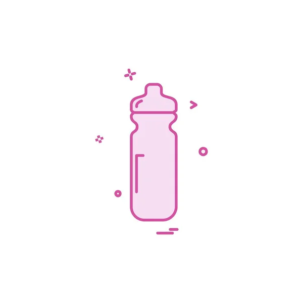 Bottiglia Icona Design Colorato Vettoriale Illustrazione — Vettoriale Stock