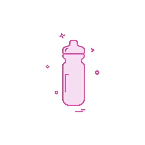 Fles Pictogram Ontwerp Kleurrijke Vectorillustratie — Stockvector