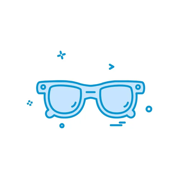 Icono Gafas Diseño Vector Ilustración — Archivo Imágenes Vectoriales