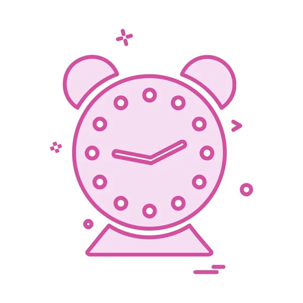 Clock Flat Icon Vector Illustration — Stock Vector