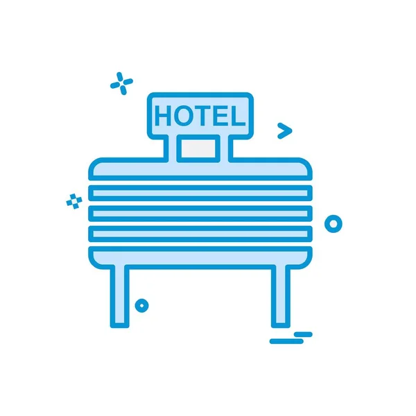 Hotel Icono Diseño Vector — Archivo Imágenes Vectoriales