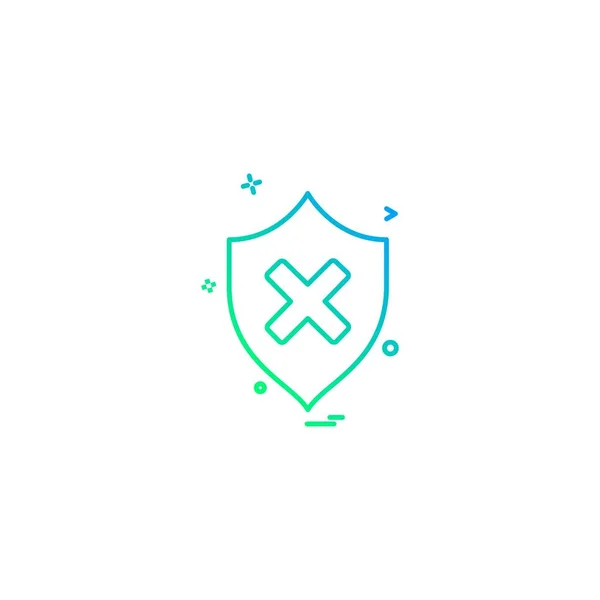 Contraseña Seguridad Icono Diseño Vector — Vector de stock