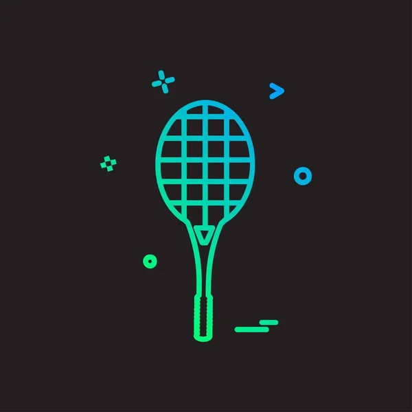 Vetor Design Ícone Badminton — Vetor de Stock