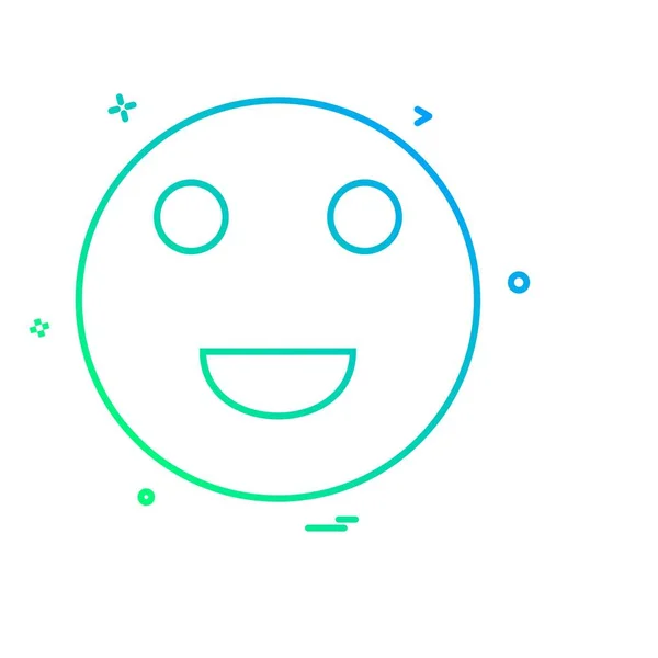 Emoji Ikon Design Vektor — Stock vektor