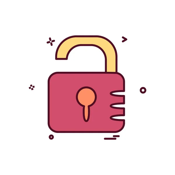 Designvektor Für Lock Icons — Stockvektor