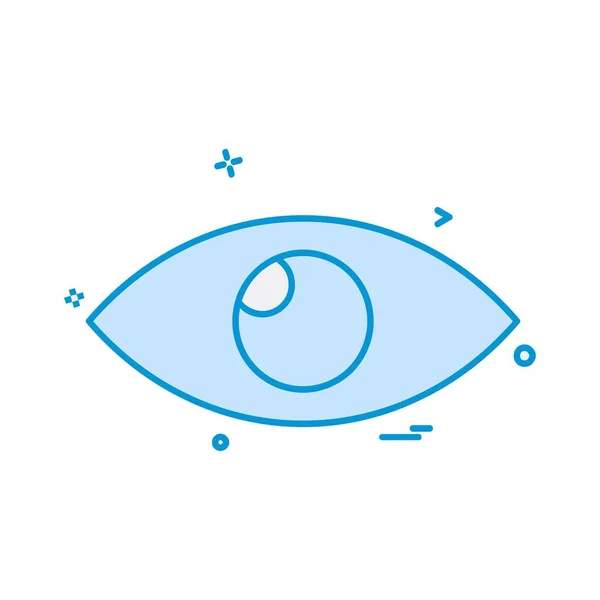 Auge Symbol Design Vektor — Stockvektor