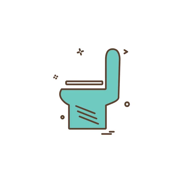 Designvektor Für Toilettensymbole — Stockvektor