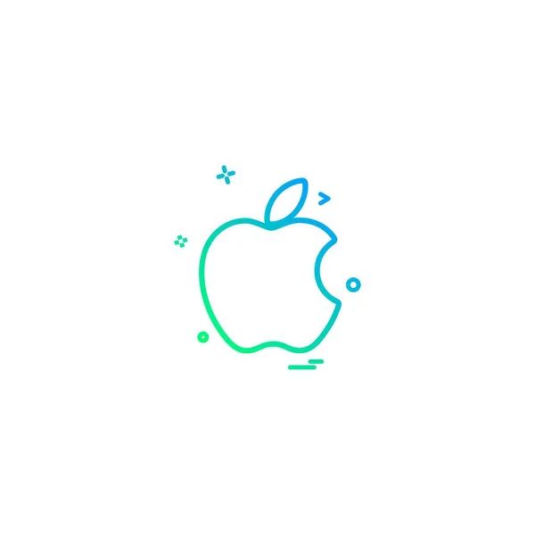 Design Vektor Für Apple Symbole — Stockvektor