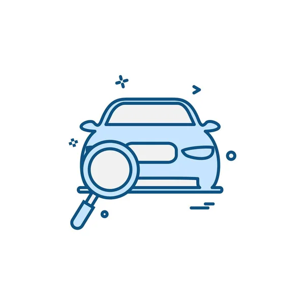 Car Workshop Icon Design Vector — Stock Vector