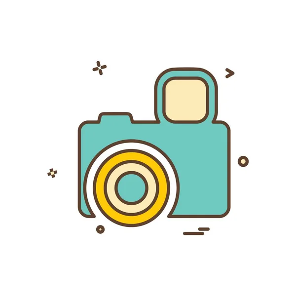 Camera Icon Design Vector — Stock Vector